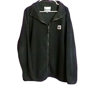 Blue Generation Vintage Men's Navy Blue Chevron Fleece Jacket